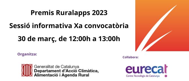 Sessió informativa per la presentació de candidatures al Premi Ruralapps 2023