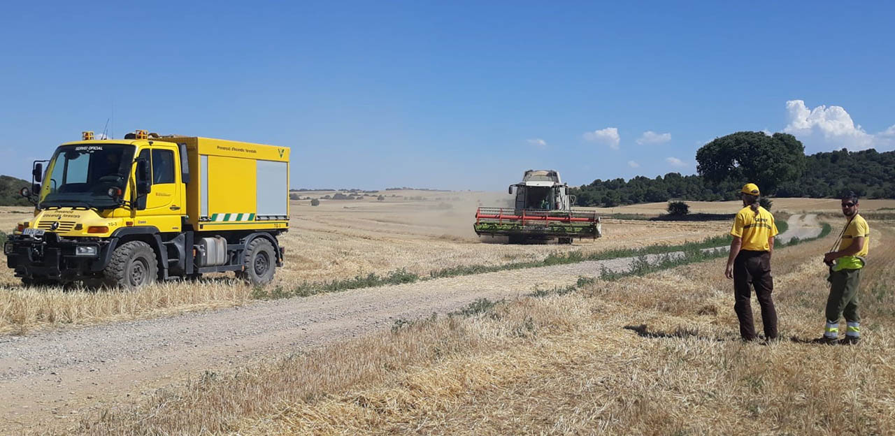 Campanya de control d'incendis durant la sega