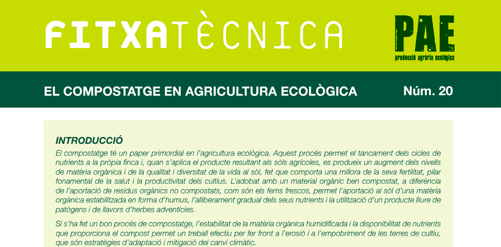 FT nº20: El compostatge en agricultura ecològica