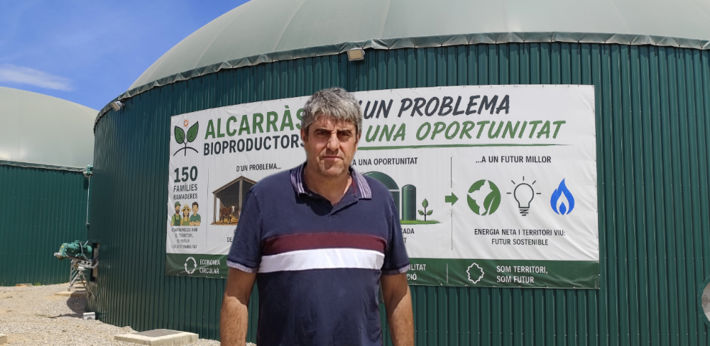 Josep M. Sans ramader a Alcarràs (Segrià) des de fa més de vint anys i president d’Alcarràs Bioproductors