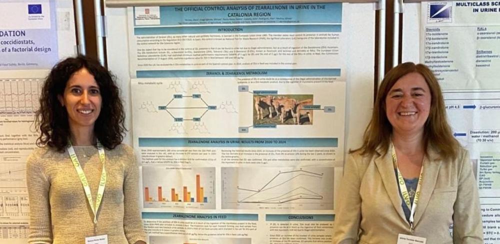 Naiara Pardo Mates i Sílvia Termes, membres del Laboratori Agroalimentari, participen al simpòsium internacional TRACES 2025