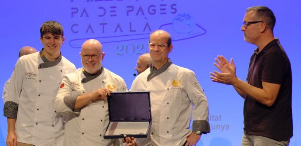 L’equip del Forn Sistaré 1910 recullint el guardó de Millor Pa de Pagès Català 2025.